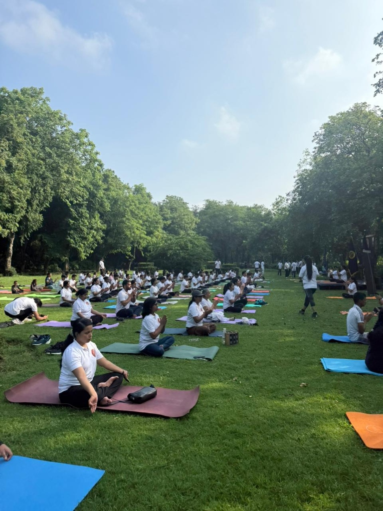 Community Yoga at Deer Park, New Delhi